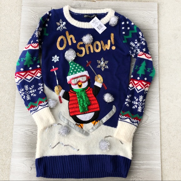 united states sweaters Sweaters - SOLD!!!   Ugly Christmas sweater penguin